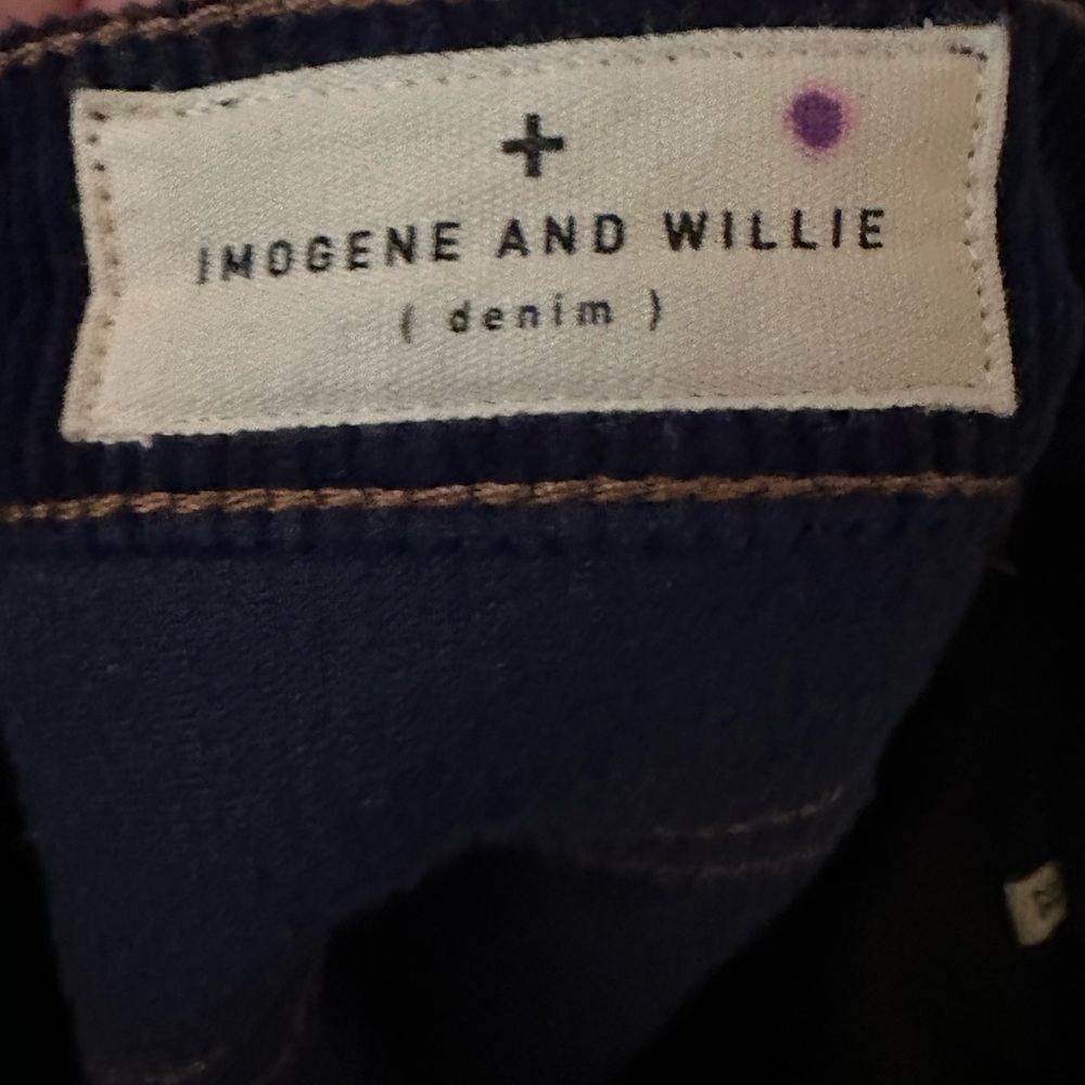 imogene + willie Navy Straight Leg Corduroy Jeans - Picture 4 of 5